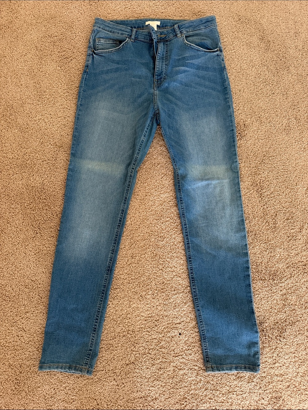 H&M High Rise Women’s Blue Stretch Skinny Jeans